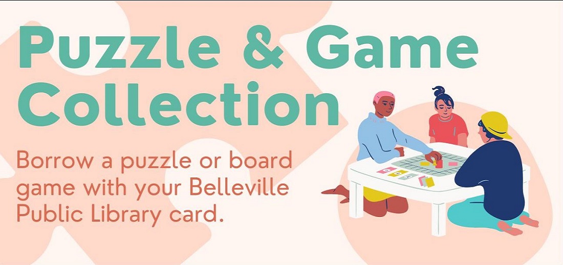 Borrow a puzzle or board game with your Belleville Public Library card!
